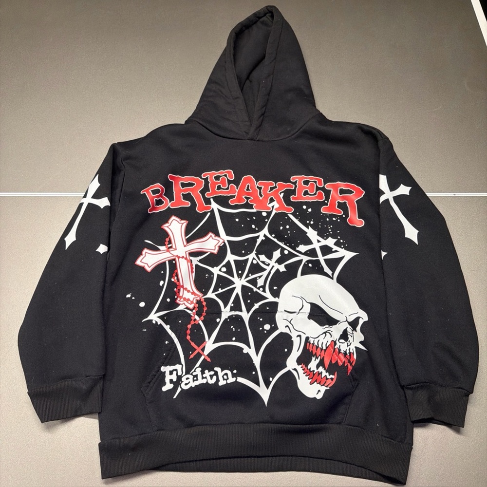 Skull Design‎ Hoodie Long-sleeved Hoodie Men's small